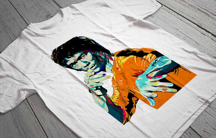 Regular Fit Printed T-Shirt Bruce Lee