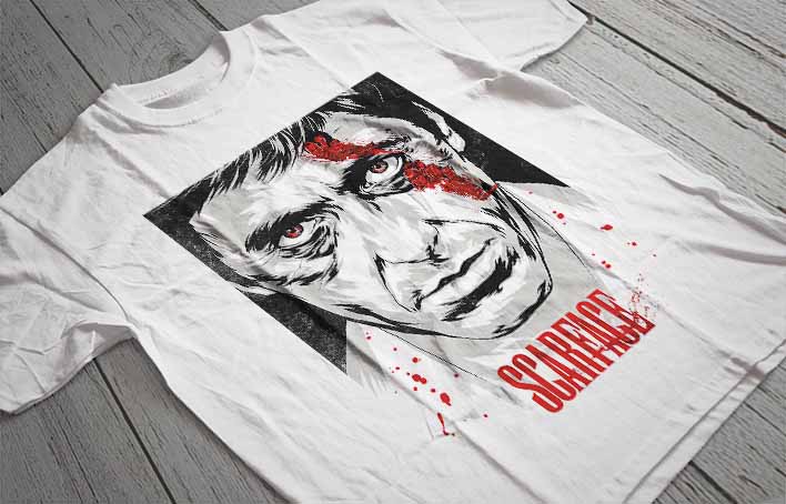 Regular Fit Printed T-Shirt Scarface