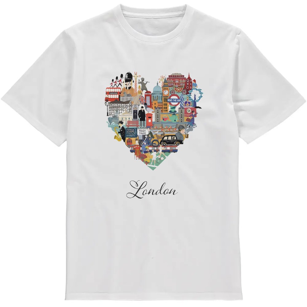 Regular Fit Printed T-Shirt London Heart — image 2