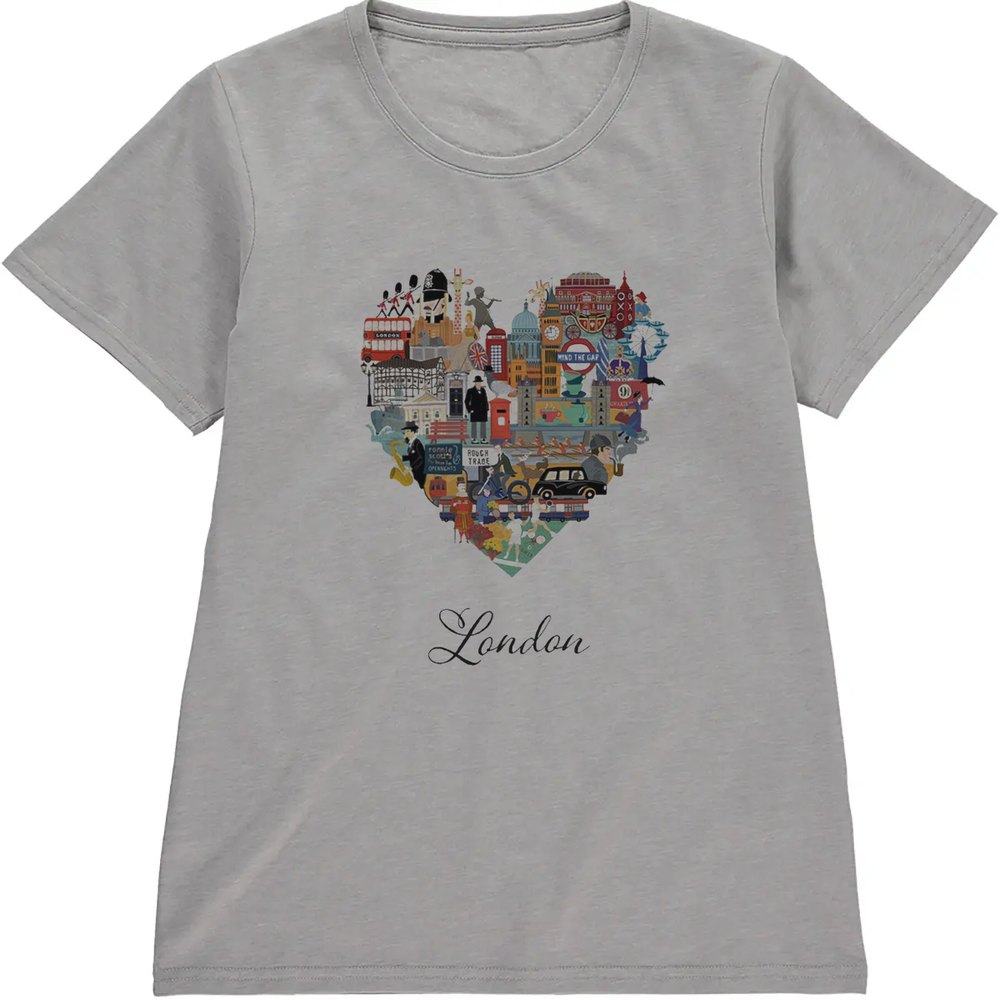 Regular Fit Printed T-Shirt London Heart — image 5