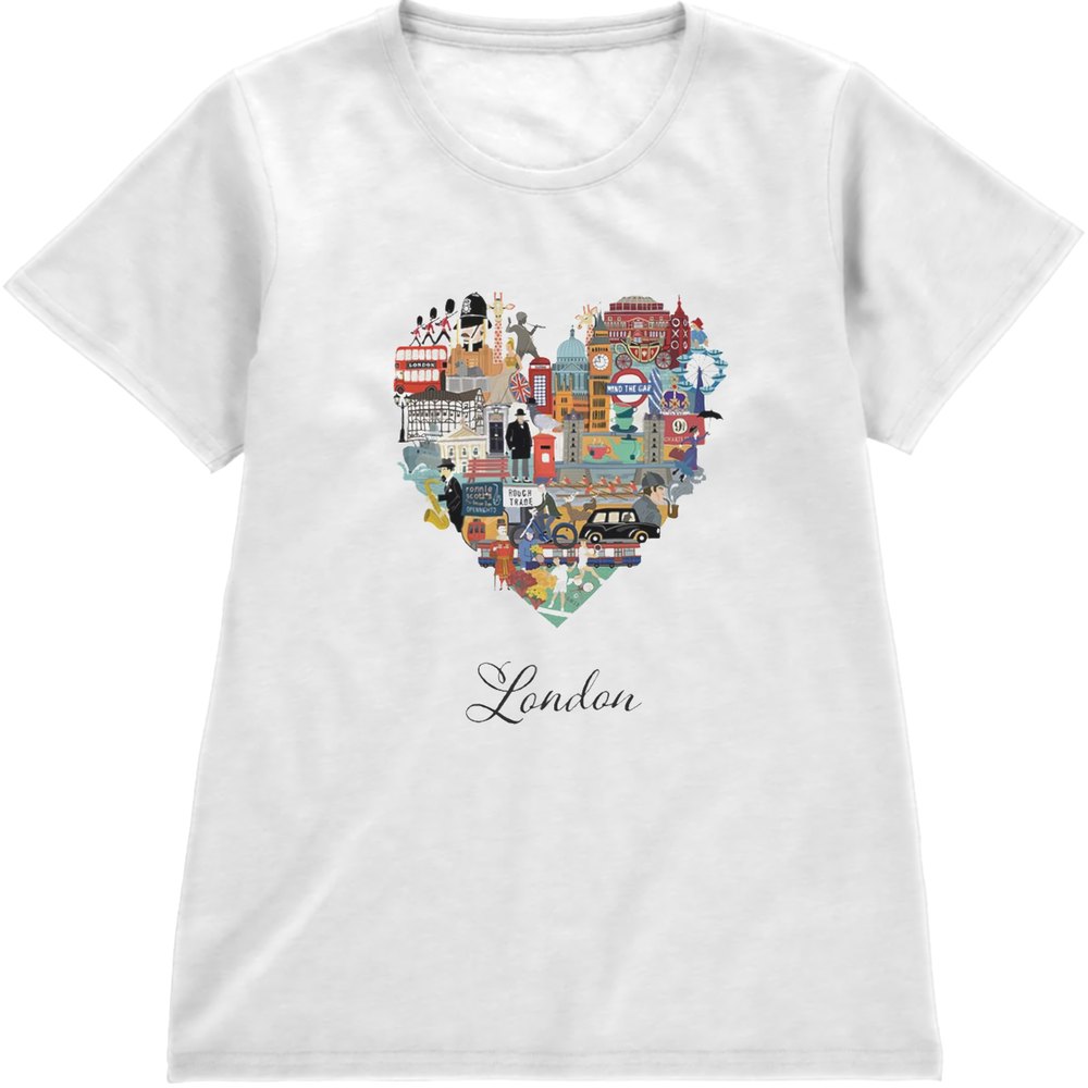 Regular Fit Printed T-Shirt London Heart — image 4