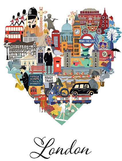 Regular Fit Printed T-Shirt London Heart — image 6