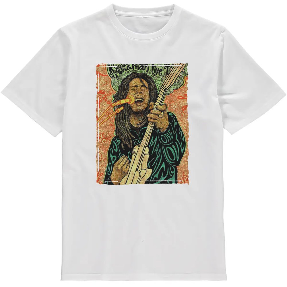 Regular Fit Printed T-Shirt Bob Marley — image 2