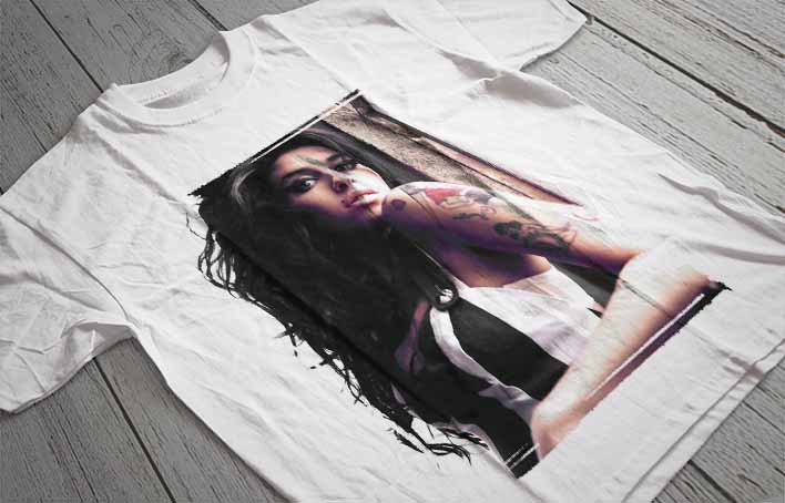 Regular Fit Printed T-Shirt Amy Winehouse