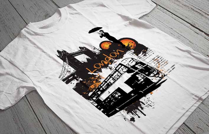Regular Fit Printed T-Shirt London