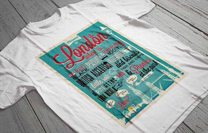 Regular Fit Printed T-Shirt London