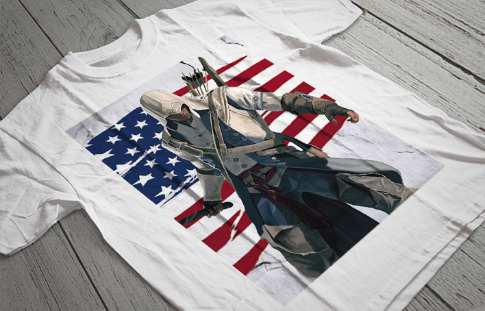 Regular Fit Printed T-Shirt Assassin's Creed
