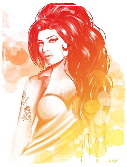 Regular Fit Printed T-Shirt Amy Winehouse — image 6