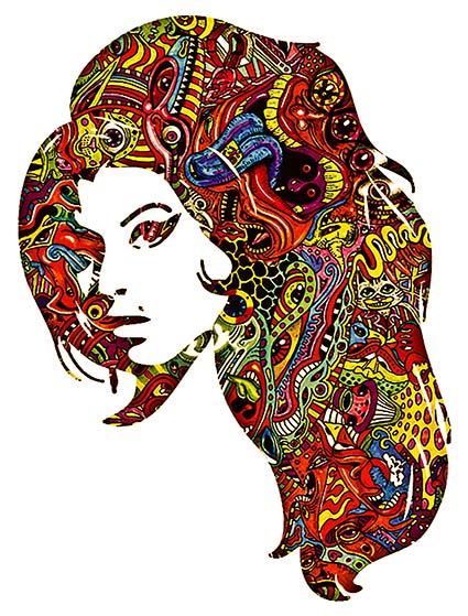 Regular Fit Printed T-Shirt Amy Winehouse — image 6