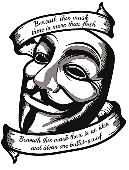 Regular Fit Printed T-Shirt V for Vendetta — image 6