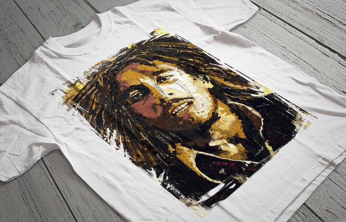 Regular Fit Printed T-Shirt Bob Marley