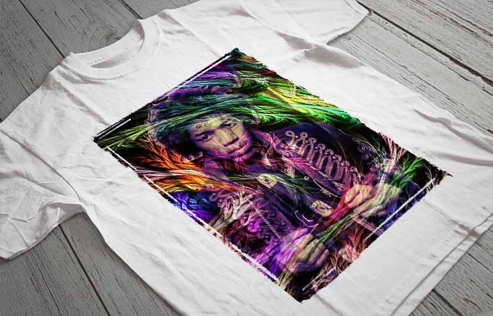 Regular Fit Printed T-Shirt Jimi Hendrix