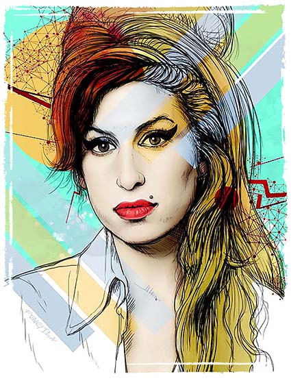 Regular Fit Printed T-Shirt Amy Winehouse — image 6