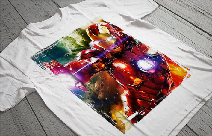 Regular Fit Printed T-Shirt Ironman
