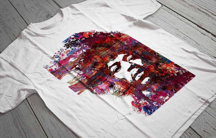 Regular Fit Printed T-Shirt Jimi Hendrix