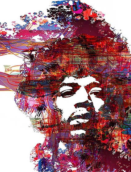 Regular Fit Printed T-Shirt Jimi Hendrix — image 6