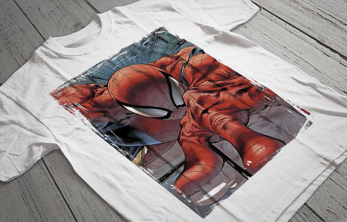 Regular Fit Printed T-Shirt Spiderman