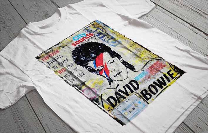 Regular Fit Printed T-Shirt David Bowie