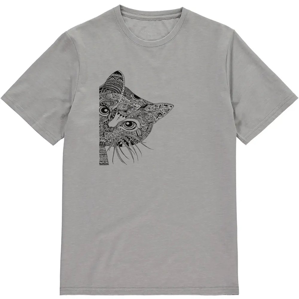 Regular Fit Printed T-Shirt Cat — image 3