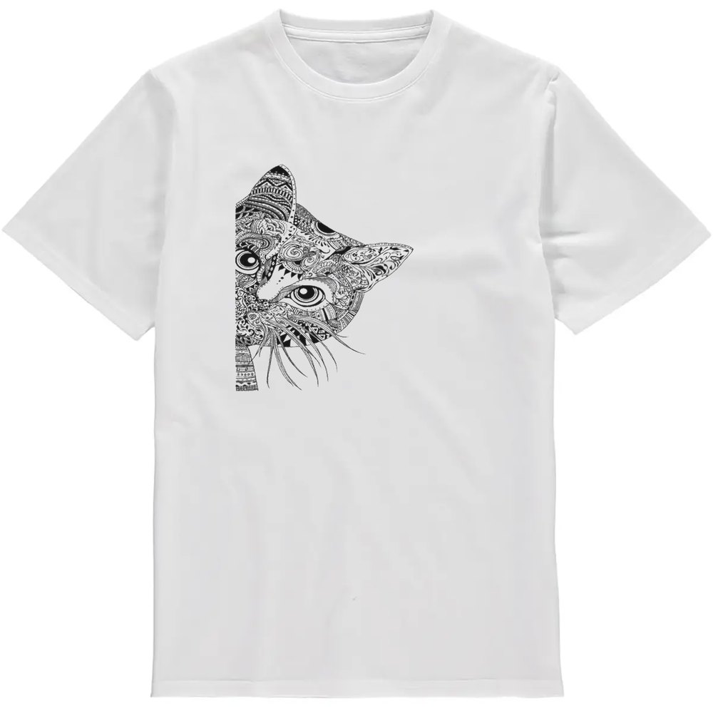 Regular Fit Printed T-Shirt Cat — image 2