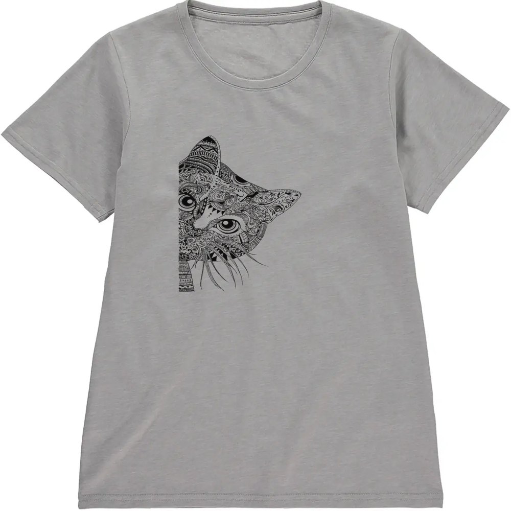 Regular Fit Printed T-Shirt Cat — image 5