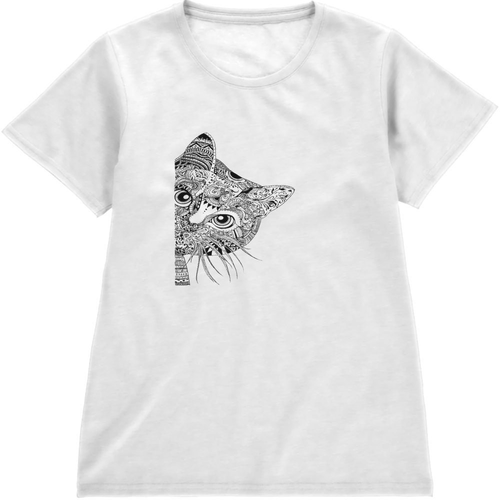 Regular Fit Printed T-Shirt Cat — image 4