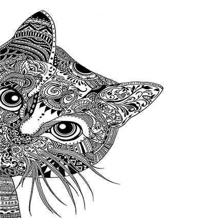 Regular Fit Printed T-Shirt Cat — image 6