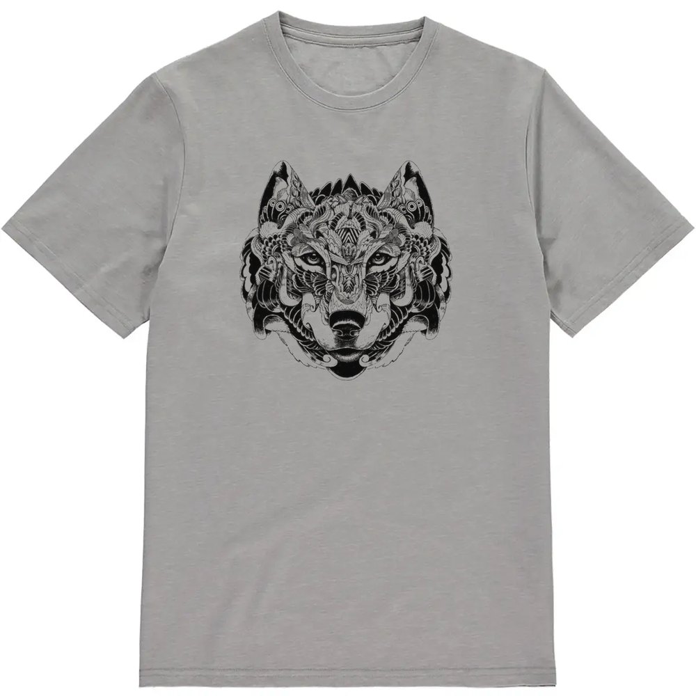 Regular Fit Printed T-Shirt Wolf — image 3