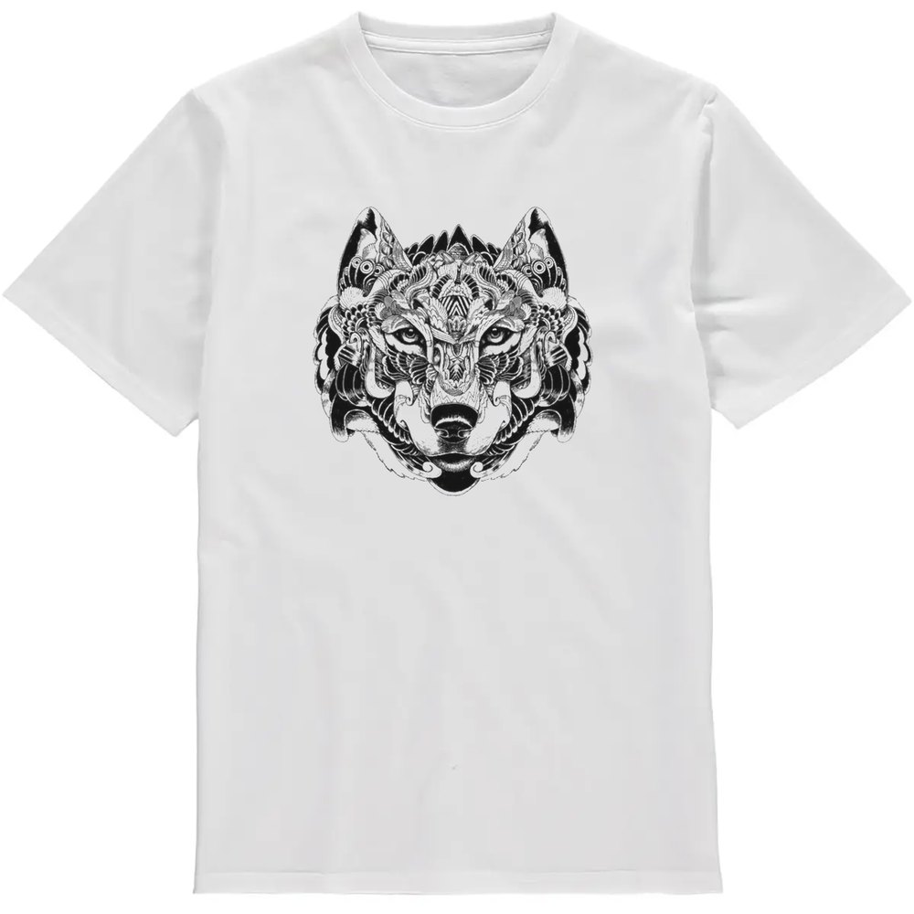 Regular Fit Printed T-Shirt Wolf — image 2