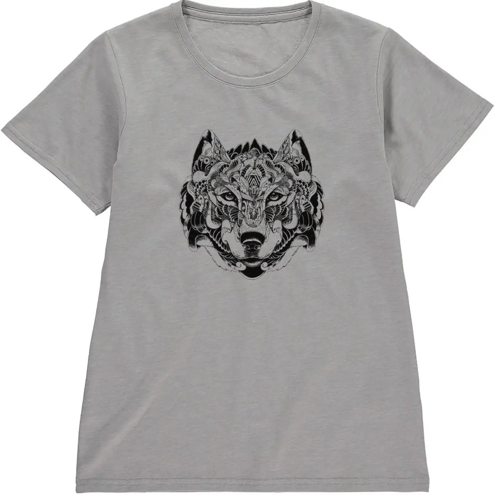 Regular Fit Printed T-Shirt Wolf — image 5