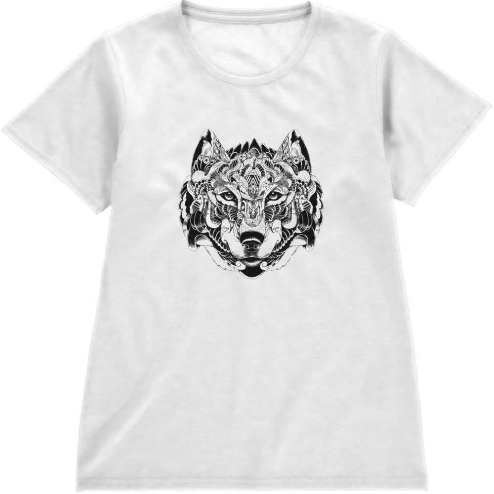 Regular Fit Printed T-Shirt Wolf — image 4