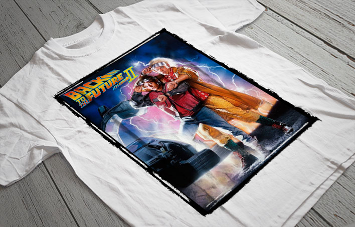 Regular Fit Printed T-Shirt Back to the Future