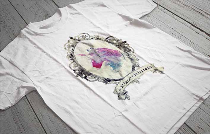 Regular Fit Printed T-Shirt Unicorn