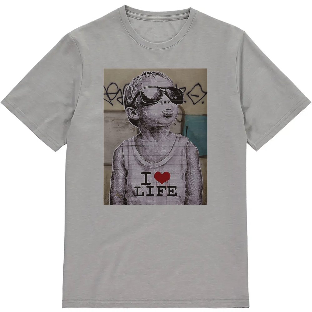 Regular Fit Printed T-Shirt Banksy I Love Life — image 3
