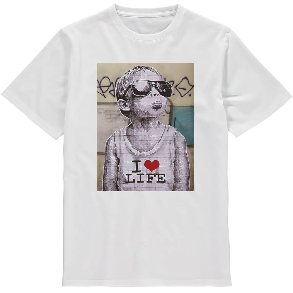 Regular Fit Printed T-Shirt Banksy I Love Life — image 2
