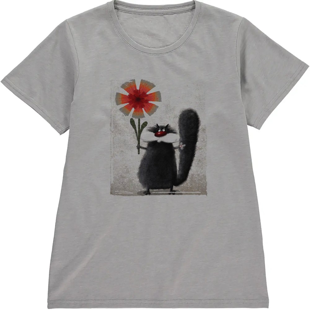 Regular Fit Printed T-Shirt Cat — image 5