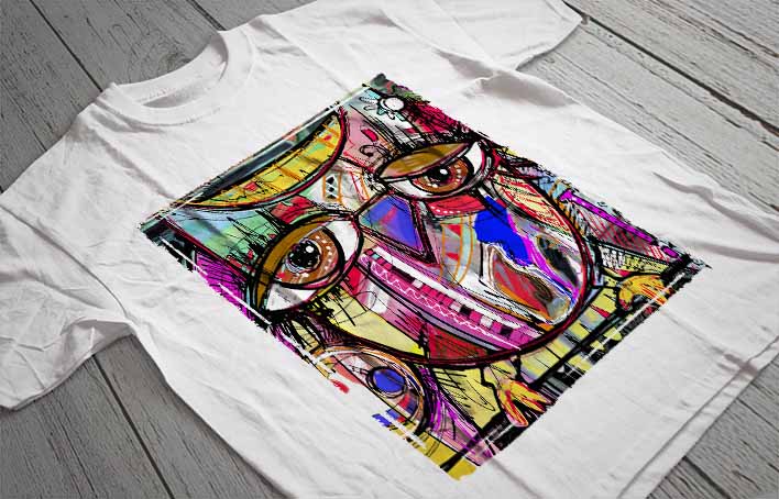 Regular Fit Printed T-Shirt Owl