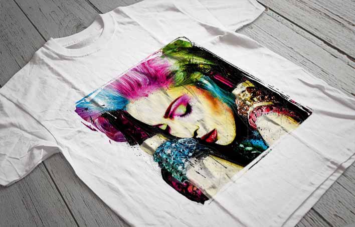 Regular Fit Printed T-Shirt Madonna