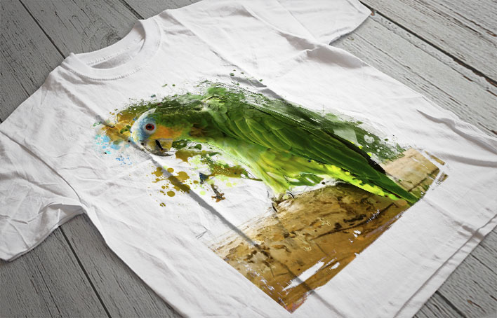 Regular Fit Printed T-Shirt Bird