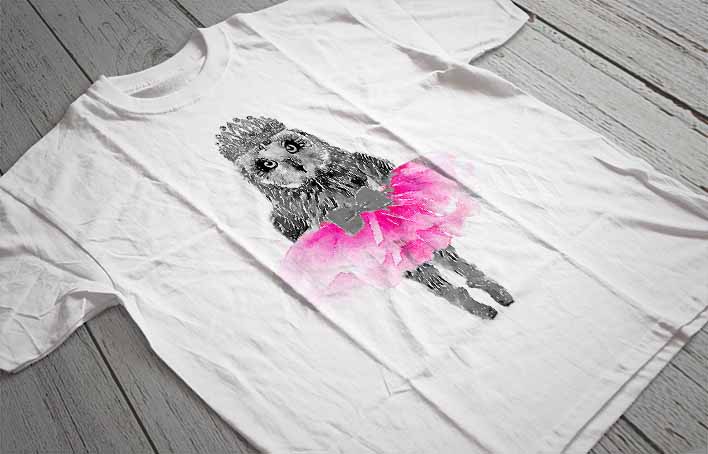 Regular Fit Printed T-Shirt Owl