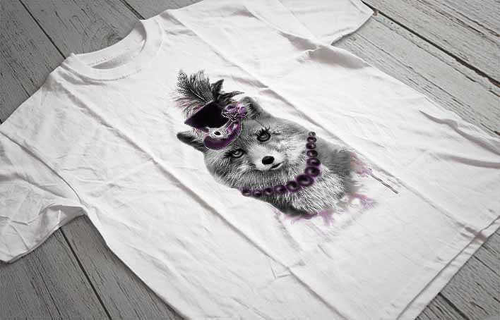Regular Fit Printed T-Shirt Fox