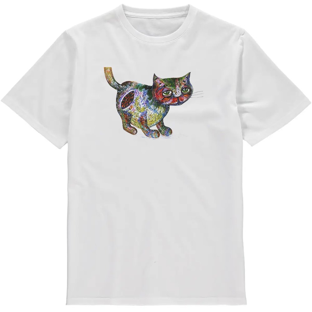 Regular Fit Printed T-Shirt Cat — image 2