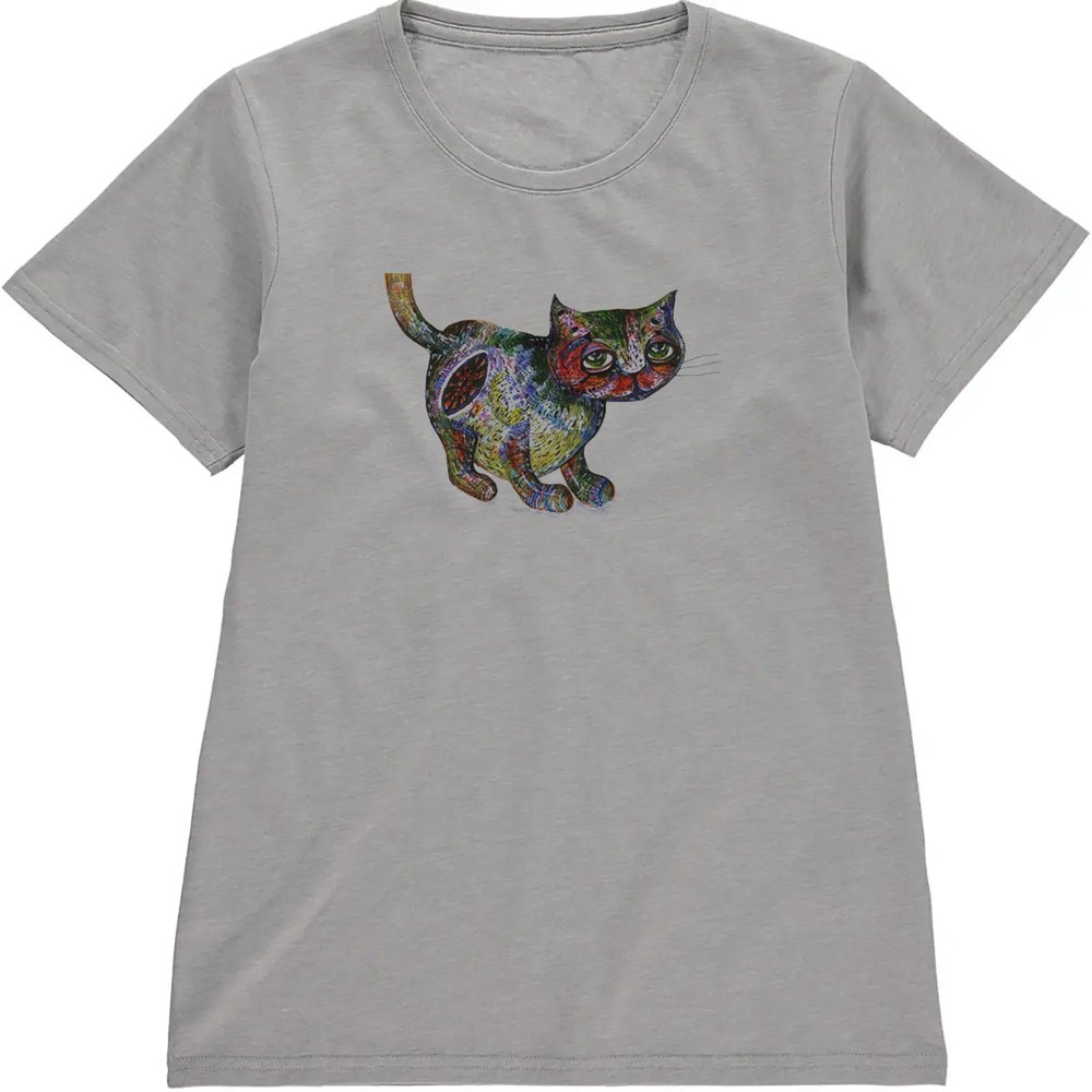 Regular Fit Printed T-Shirt Cat — image 5