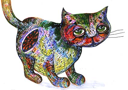 Regular Fit Printed T-Shirt Cat — image 6