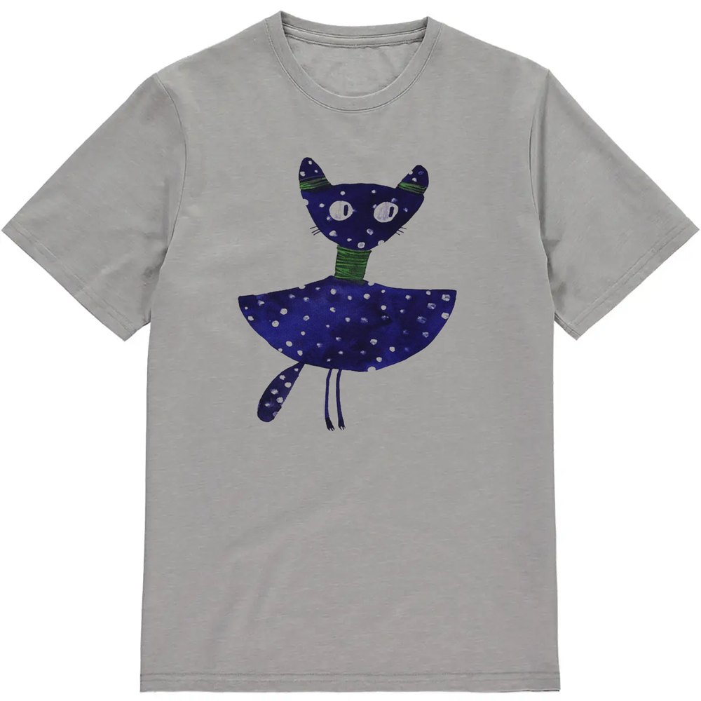 Regular Fit Printed T-Shirt Cat — image 3