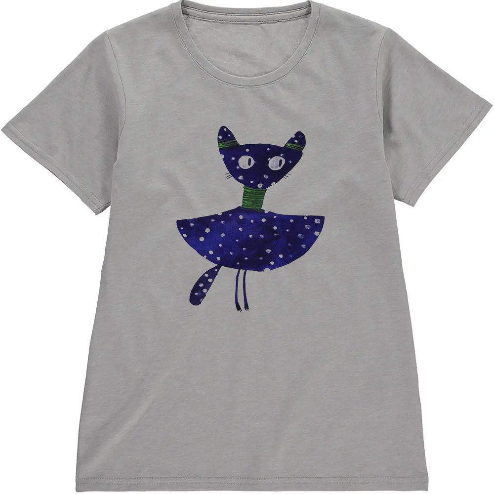 Regular Fit Printed T-Shirt Cat — image 5