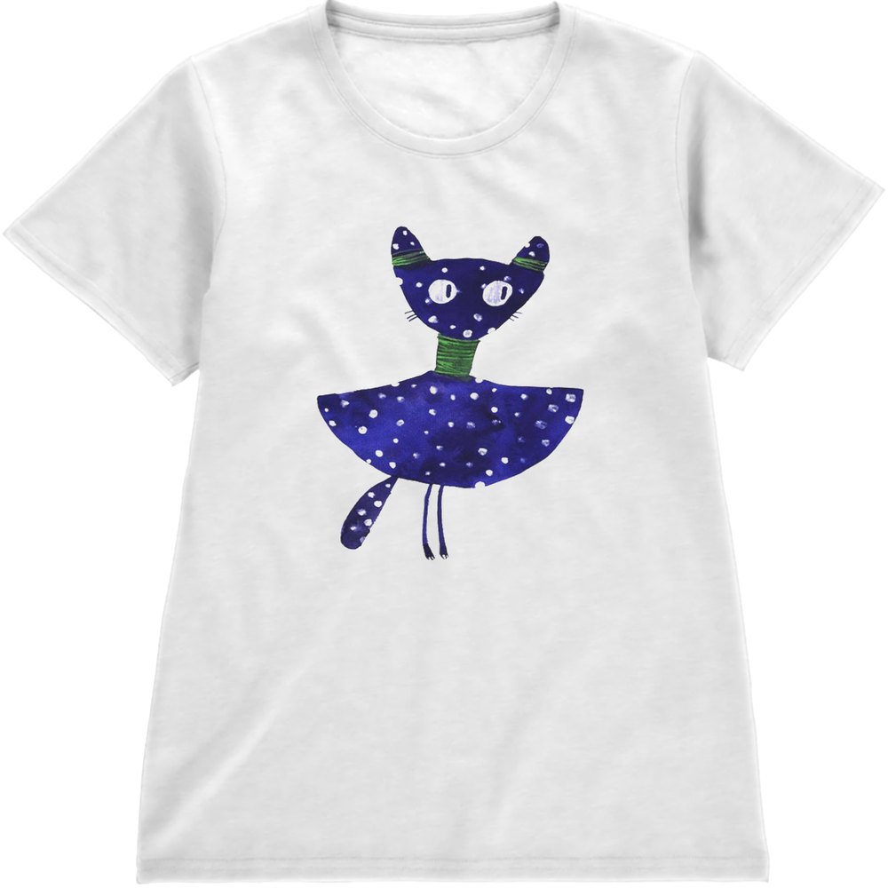 Regular Fit Printed T-Shirt Cat — image 4