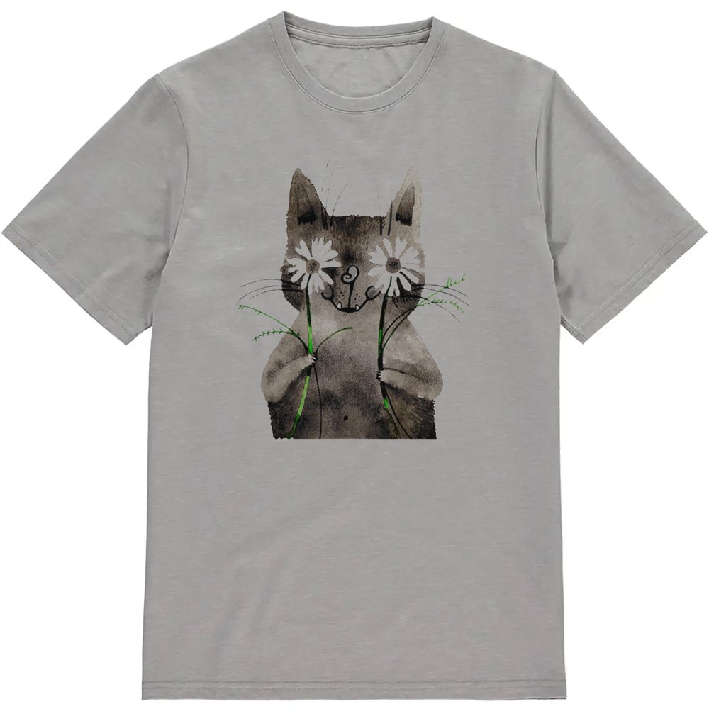Regular Fit Printed T-Shirt Cat — image 3