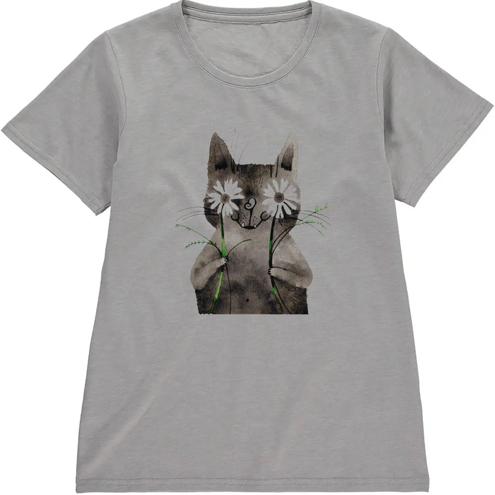 Regular Fit Printed T-Shirt Cat — image 5