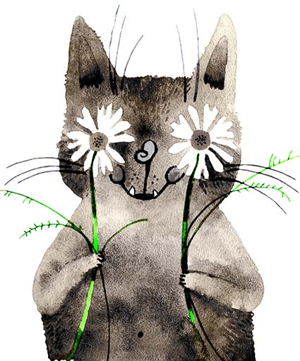 Regular Fit Printed T-Shirt Cat — image 6